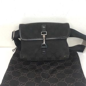 Authentic Gucci waist bag fanny pack black…